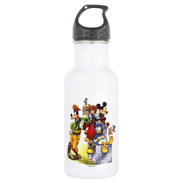 Kingdom Hearts: coded | Group Key Art Stainless Steel Water Bottle