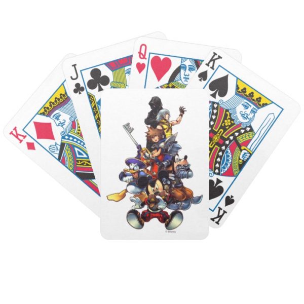 Kingdom Hearts: coded | Main Cast Key Art Bicycle Playing Cards