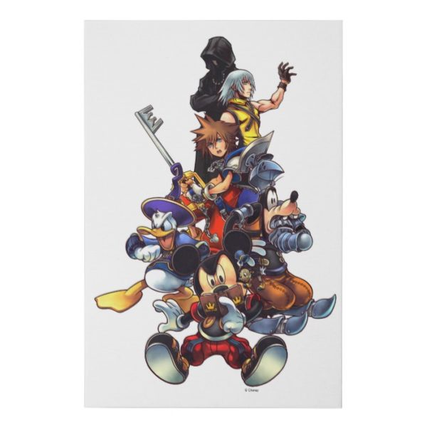 Kingdom Hearts: coded | Main Cast Key Art Faux Canvas Print
