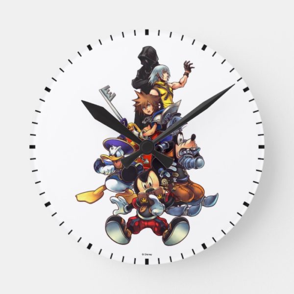 Kingdom Hearts: coded | Main Cast Key Art Round Clock