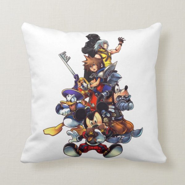 Kingdom Hearts: coded | Main Cast Key Art Throw Pillow