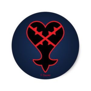 Kingdom Hearts | Emblem Heartless Symbol Classic Round Sticker