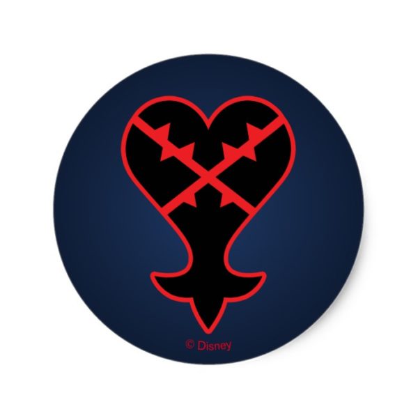 Kingdom Hearts | Emblem Heartless Symbol Classic Round Sticker