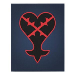 Kingdom Hearts | Emblem Heartless Symbol Faux Canvas Print