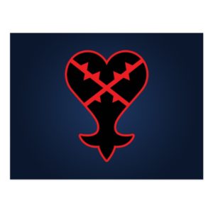 Kingdom Hearts | Emblem Heartless Symbol Postcard