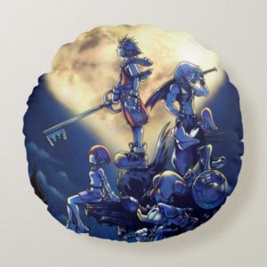Kingdom Hearts | Heart Moon Box Art Round Pillow
