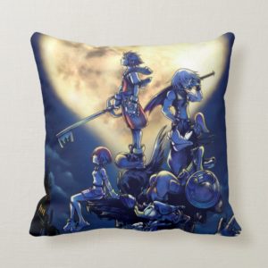 Kingdom Hearts | Heart Moon Box Art Throw Pillow