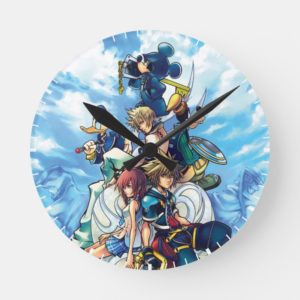 Kingdom Hearts II | Game Box Art Round Clock