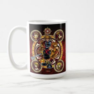 Kingdom Hearts II | Gold Stained Glass Key Art Coffee Mug