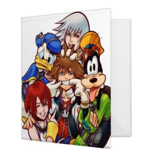 Kingdom Hearts | Main Cast Illustration 3 Ring Binder