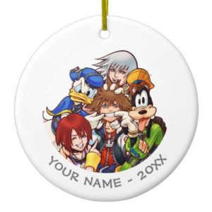 Kingdom Hearts | Main Cast Illustration Ceramic Ornament