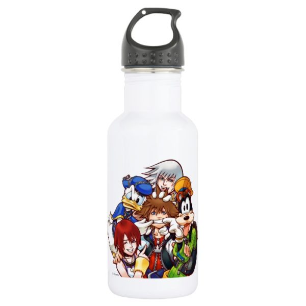 Kingdom Hearts | Main Cast Illustration Stainless Steel Water Bottle