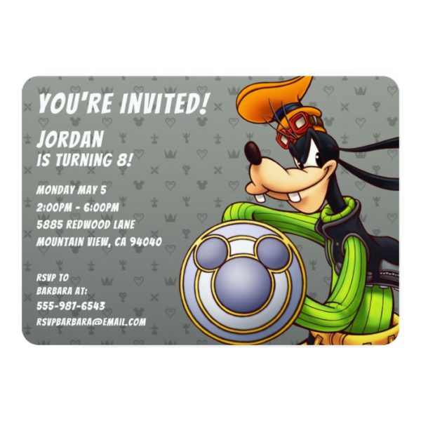 Kingdom Hearts | Royal Knight Captain Goofy Invitation