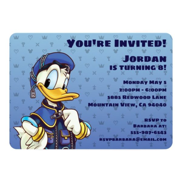 Kingdom Hearts | Royal Magician Donald Duck Invitation