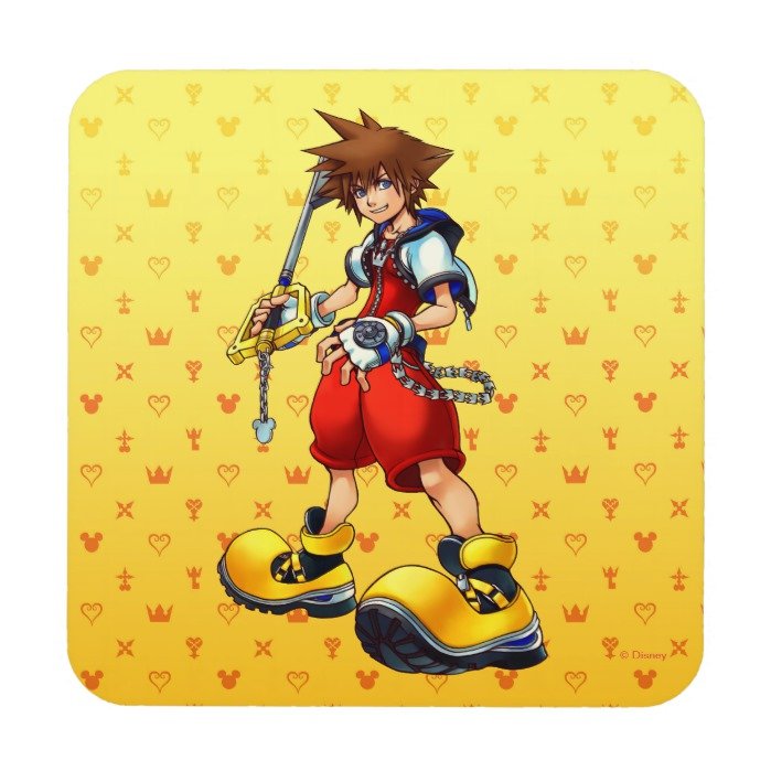 Kingdom Hearts | Sora Character Illustration Beverage Coaster