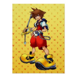 Kingdom Hearts | Sora Character Illustration Poster