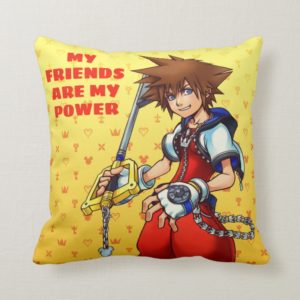 Kingdom Hearts | Sora Character Illustration Throw Pillow