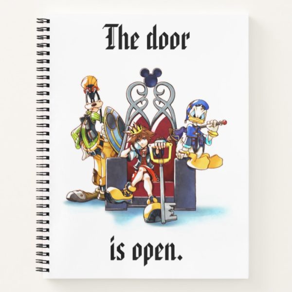 Kingdom Hearts | Sora, Donald, & Goofy On Throne Notebook