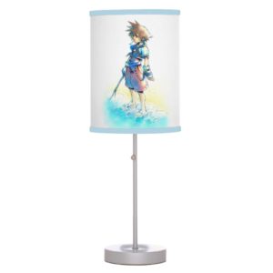 Kingdom Hearts | Sora On Beach Watercolor Desk Lamp