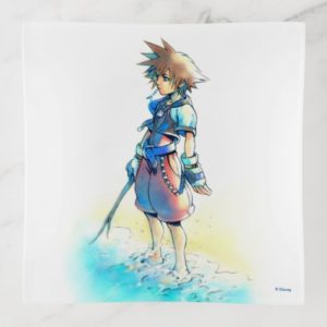 Kingdom Hearts | Sora On Beach Watercolor Trinket Trays