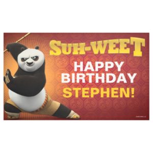 Kung Fu Panda | Po Warrior Birthday Banner