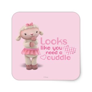 Lambie - Looks Like You Need a Cuddle Square Sticker