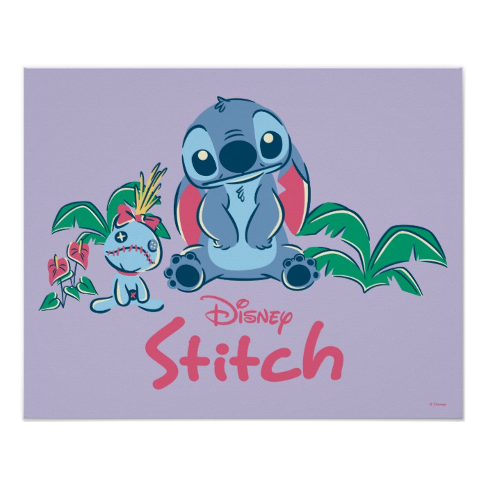 Lilo & Stich  Stitch & Scrump Poster - Custom Fan Art