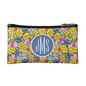 Lilo & Stitch | Monogram Pineapple Pattern Cosmetic Bag