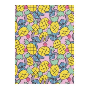 Lilo & Stitch | Pineapple Pattern Fleece Blanket