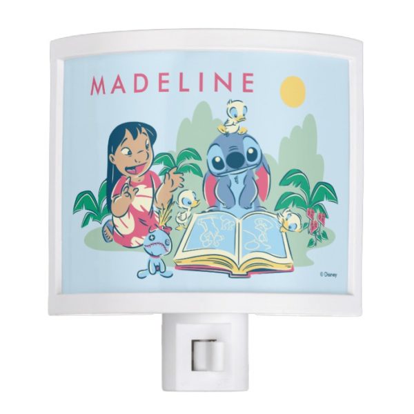 Lilo & Stitch | Reading the Ugly Duckling Night Light