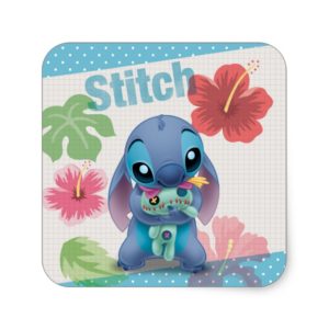 Lilo & Stitch | Stitch with Ugly Doll Square Sticker