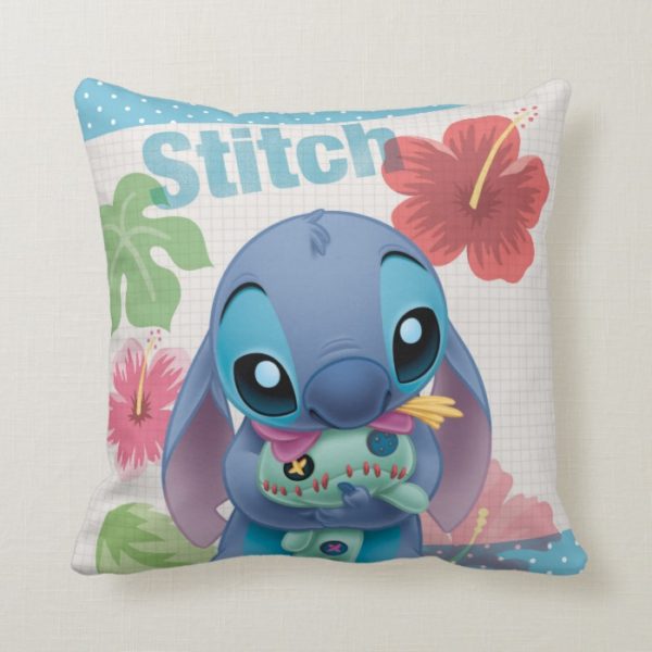 Lilo & Stitch | Stitch with Ugly Doll Throw Pillow