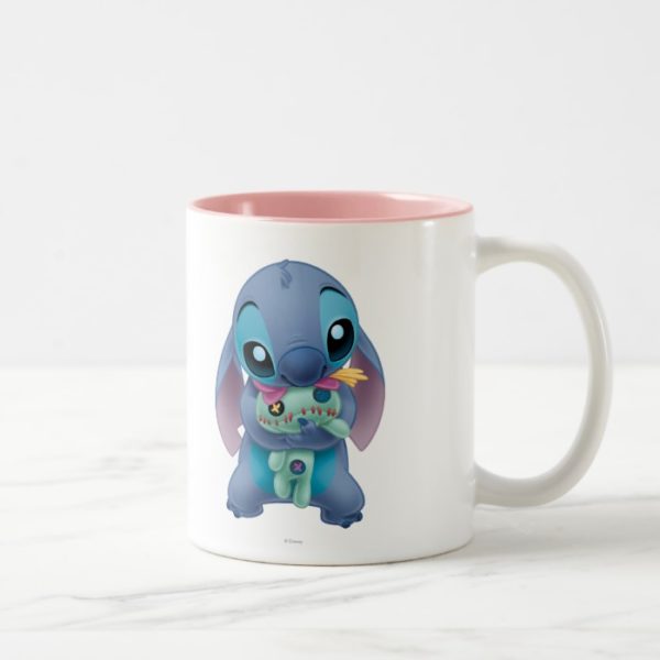 Lilo & Stitch | Stitch with Ugly Doll Two-Tone Coffee Mug