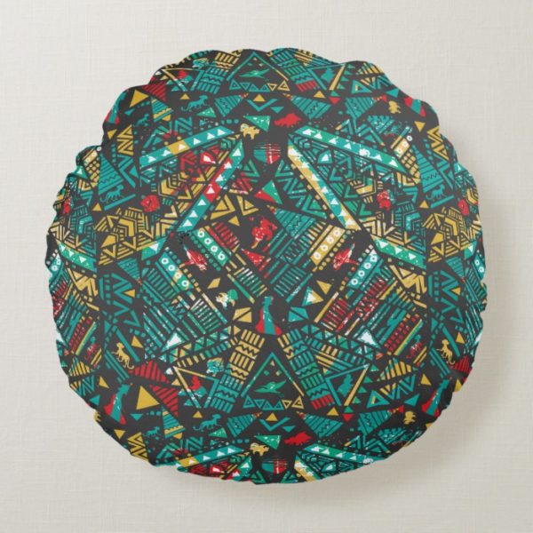 Lion Guard | African Pattern Round Pillow