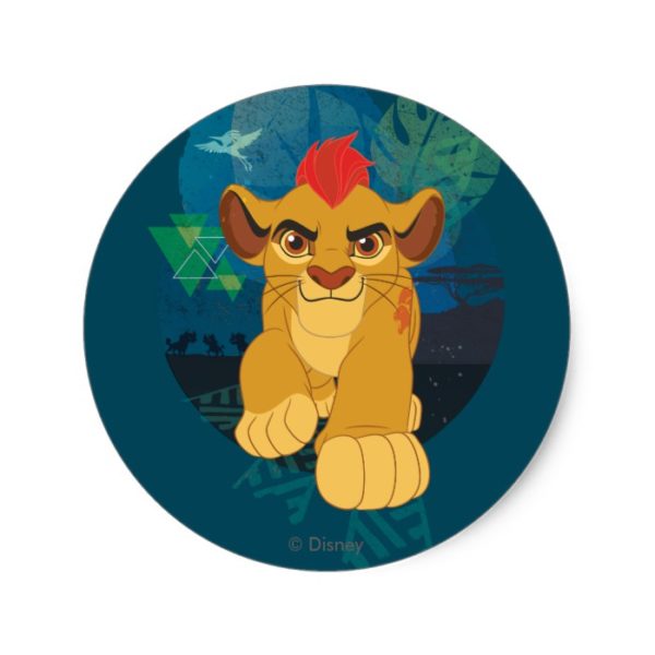 Lion Guard | Kion Safari Graphic Classic Round Sticker