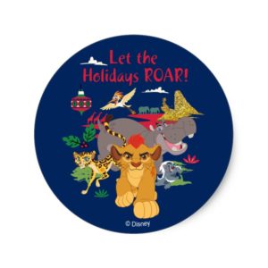 Lion Guard | Let The Holidays Roar Classic Round Sticker
