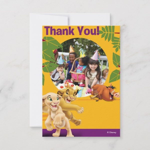 Lion King Birthday Thank You Cards