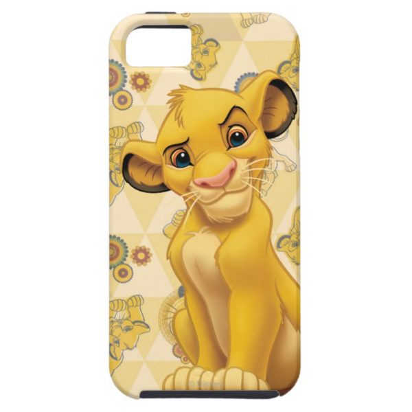 Lion King | Simba on Triangle Pattern Case-Mate iPhone Case