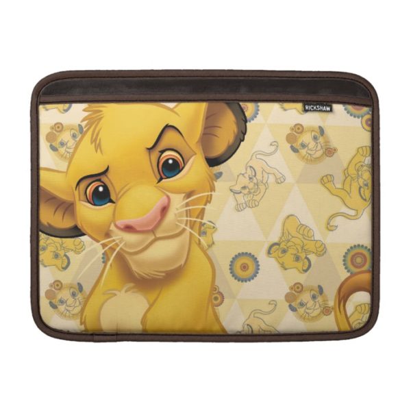 Lion King | Simba on Triangle Pattern MacBook Air Sleeve