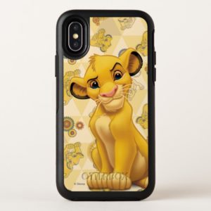 Lion King | Simba on Triangle Pattern OtterBox iPhone Case