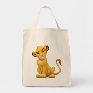 Lion King | Simba on Triangle Pattern Tote Bag
