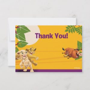 Lion King Thank You Cards