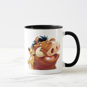 Lion King Timon and Pumba smiling Disney Mug