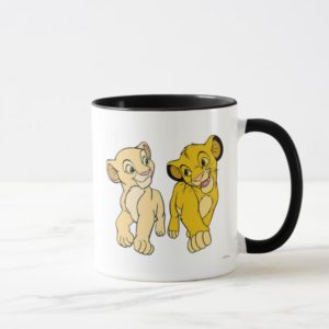 Lion King's Simba & Nala smiling Disney Mug