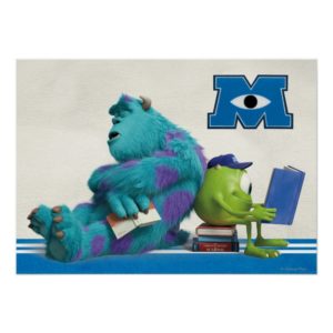 Mike and Sulley Reading Poster