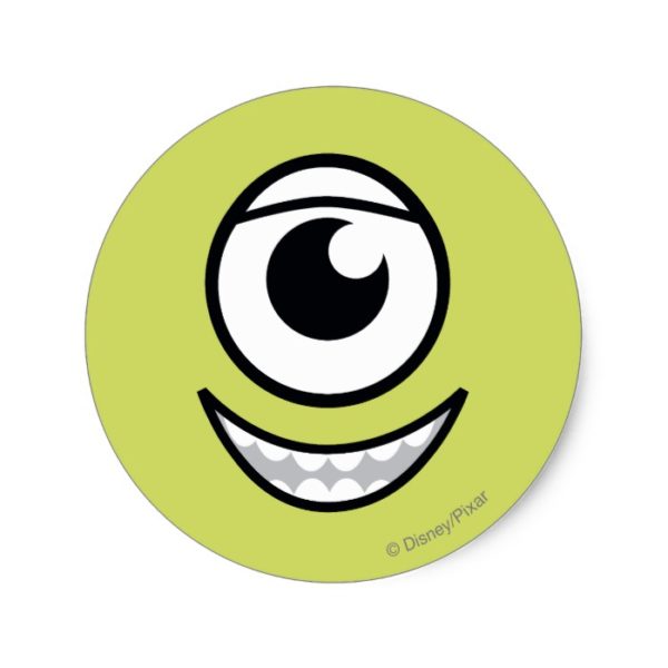 Mike Face Classic Round Sticker