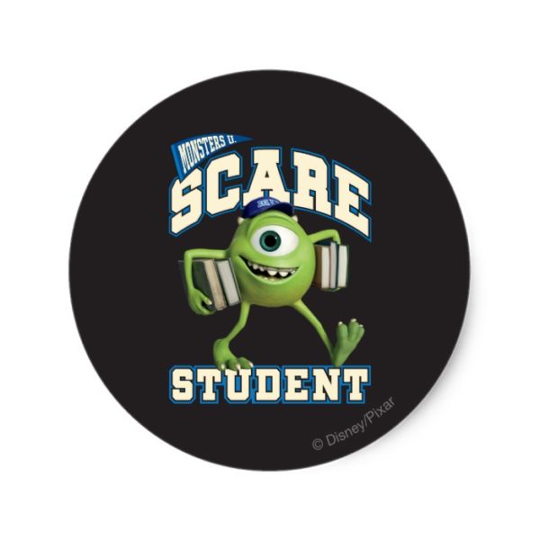 Mike Scare Student 2 Classic Round Sticker