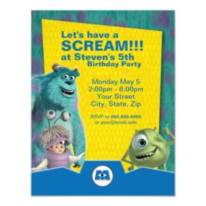 Monsters, Inc. Birthday Invitation