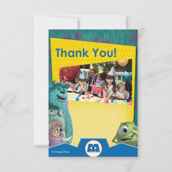 Monsters Inc. Birthday Thank You Cards