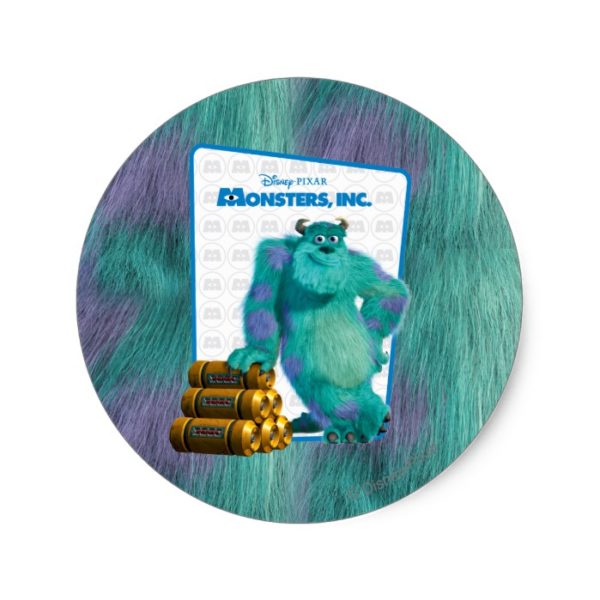 Monsters, Inc. Sulley Classic Round Sticker